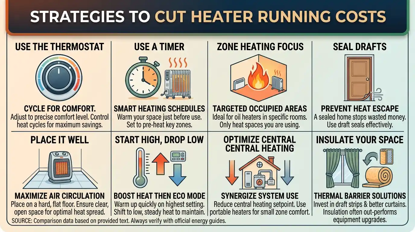 How Efficient Are Oil-Filled Electric Heaters? Energy Guide 5 How to Cut Your Running Costs