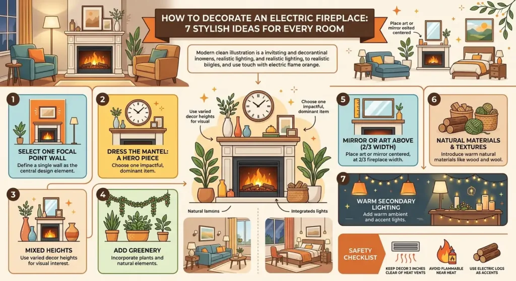How to Decorate an Electric Fireplace 7 Stylish Ideas for Every Room