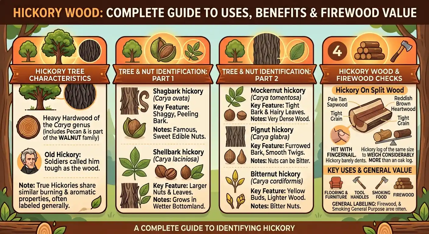 How to Identify Hickory Trees and Wood
