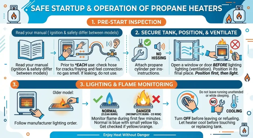 How to Light and Run a Propane Heater Safely (Step-by-Step)