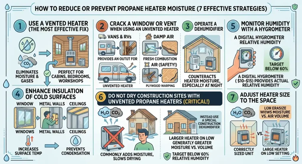 How to Reduce or Prevent Propane Heater Moisture
