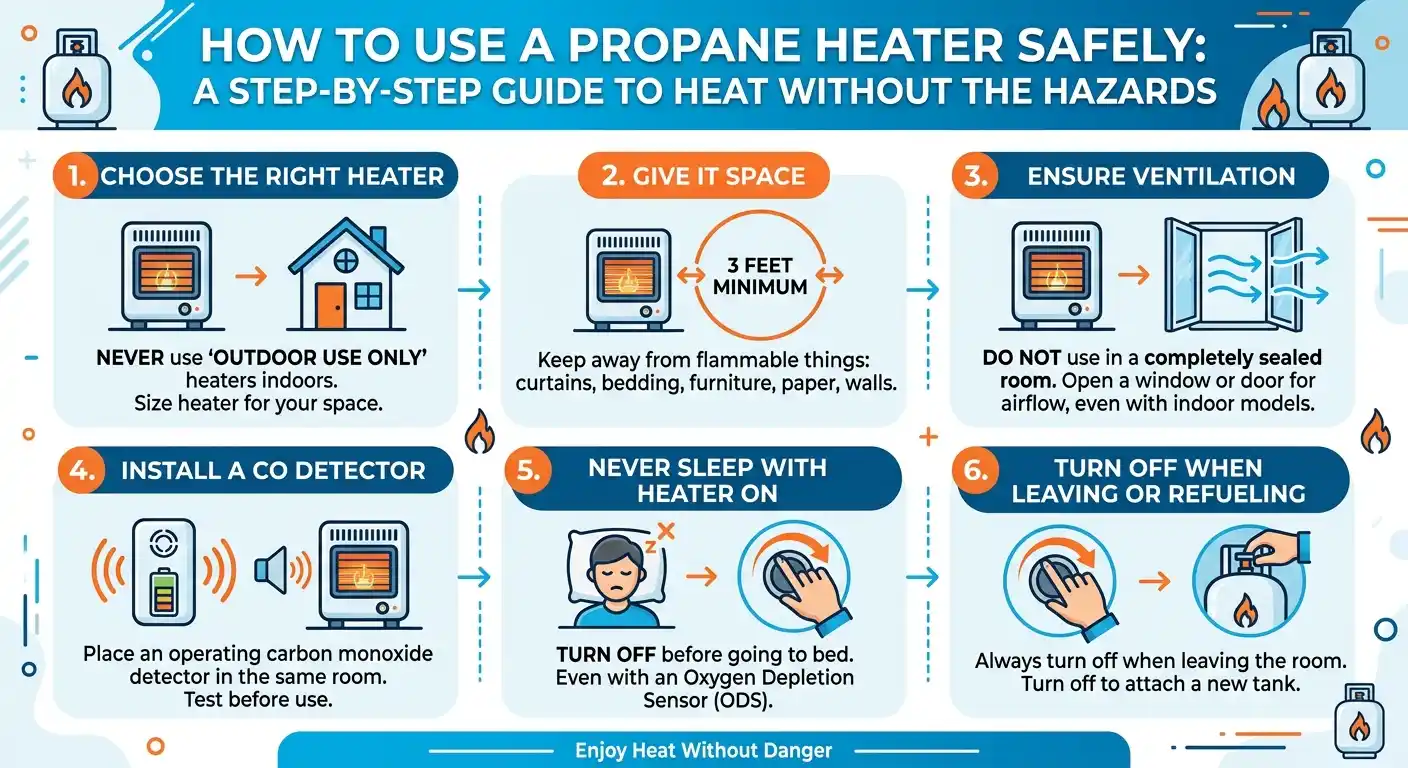 How to Use a Propane Heater Safely A Step-by-Step Guide to Heat Without the Hazards