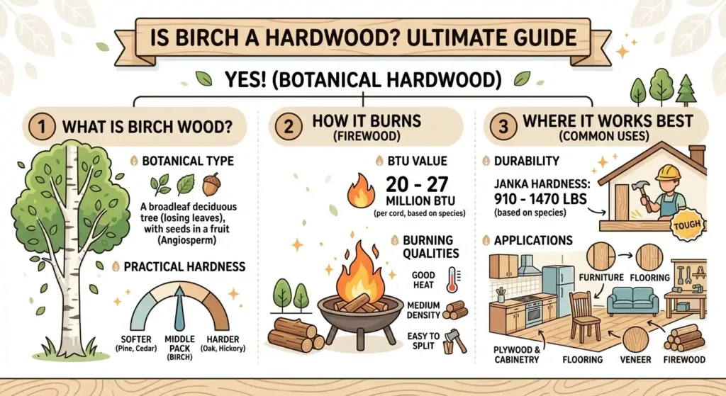 Is Birch a Hardwood? Benefits, BTU, Burning & More 1 Is Birch a Hardwood