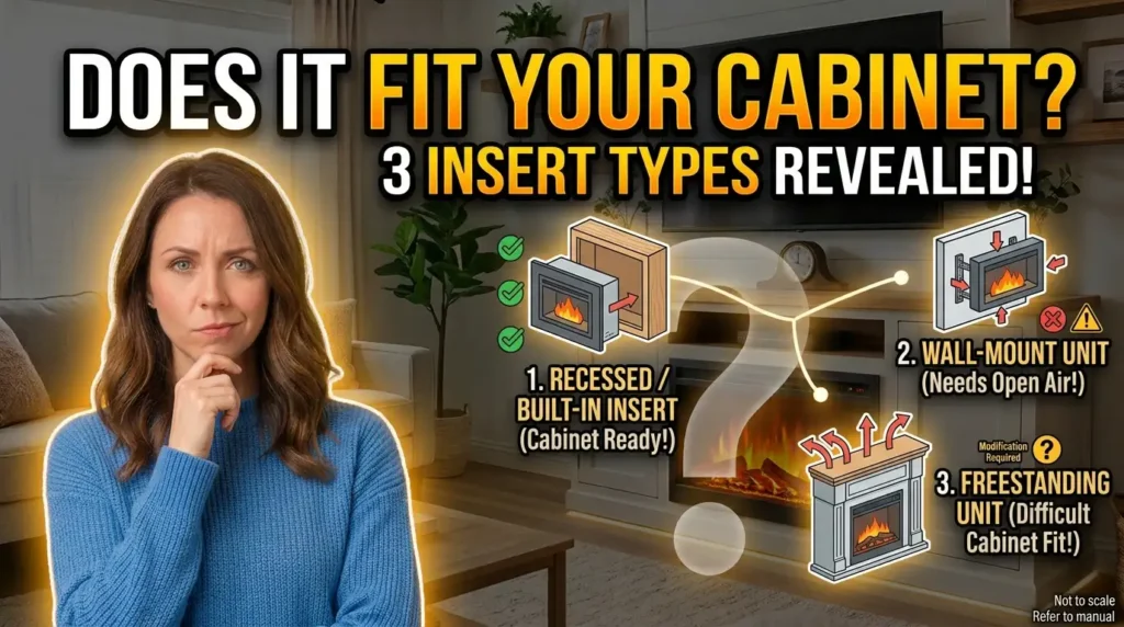 Can You Put an Electric Fireplace in a Cabinet? Cautions 5 It Also Depends on the Type of Insert