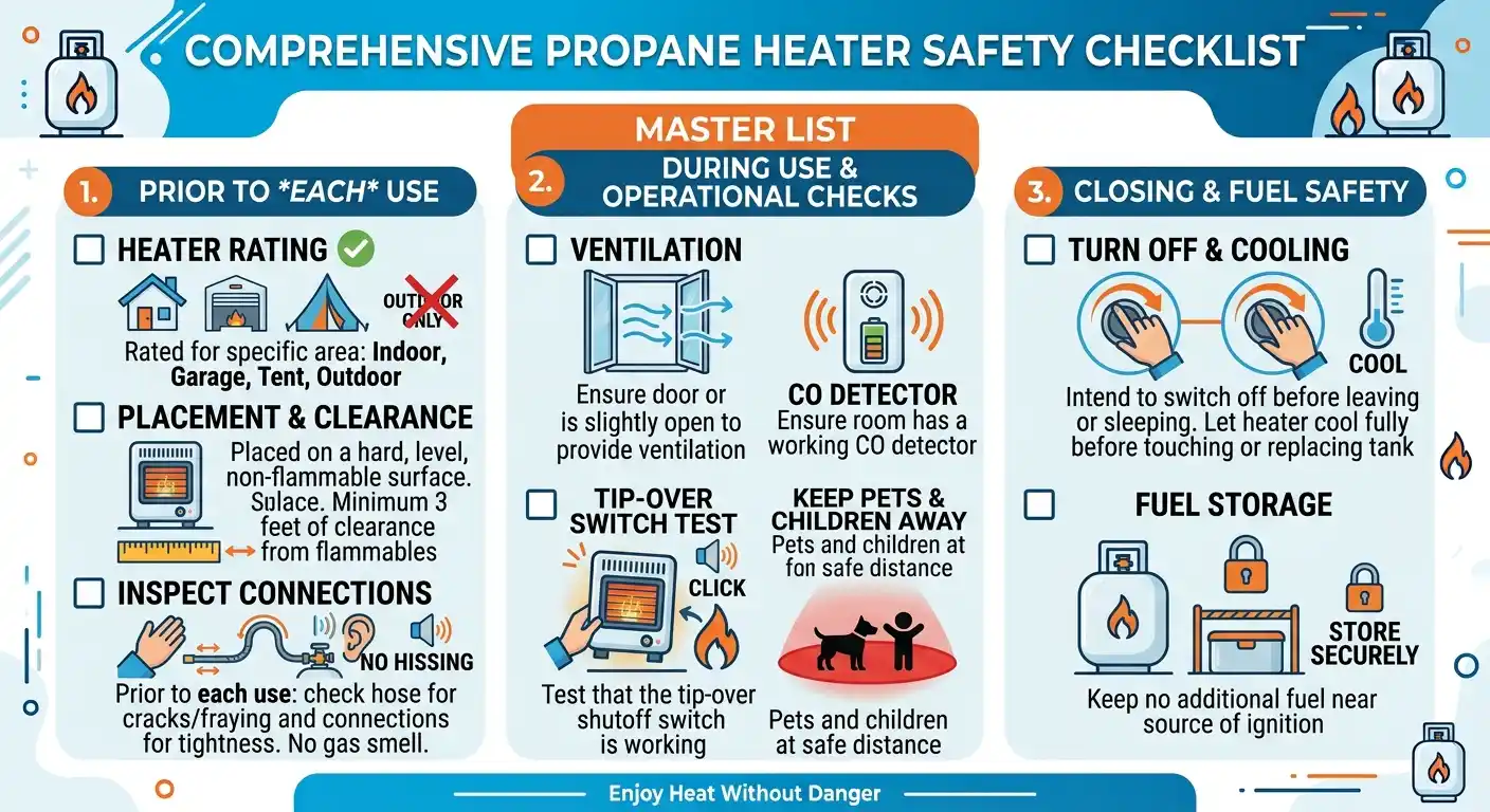 Propane Heater Safety Checklist
