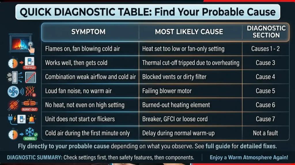Quick Diagnostic Table