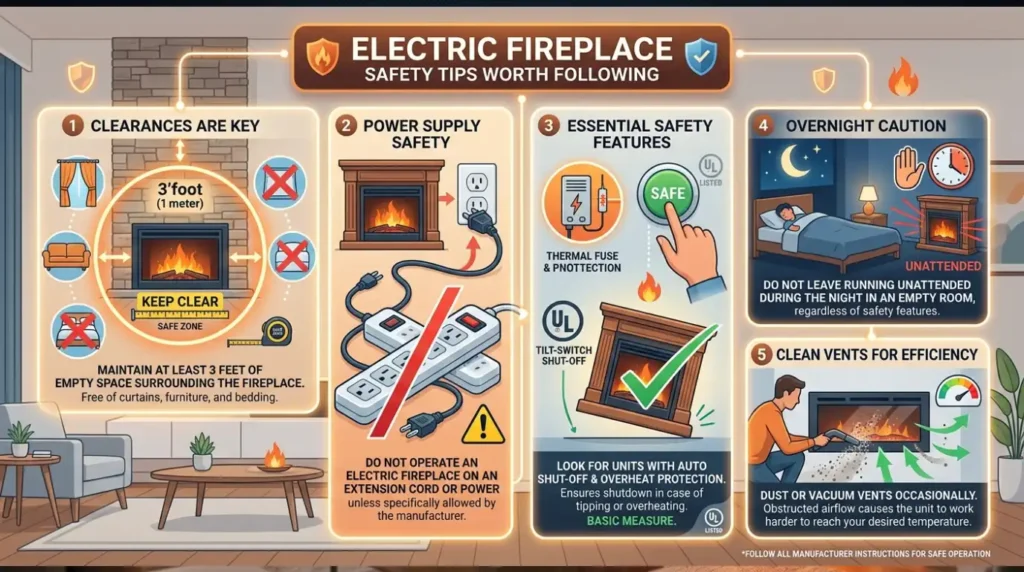 Best Thermostat Setting for Electric Fireplace? 7 Safety Tips Worth Following