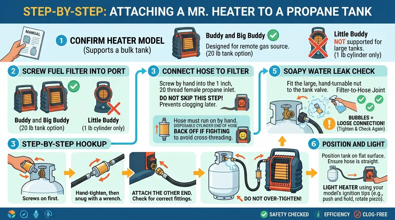 How to Attach a Mr. Heater to a Propane Tank: Easy Guide 2 Step by Step Attaching a Mr. Heater to a Propane Tank
