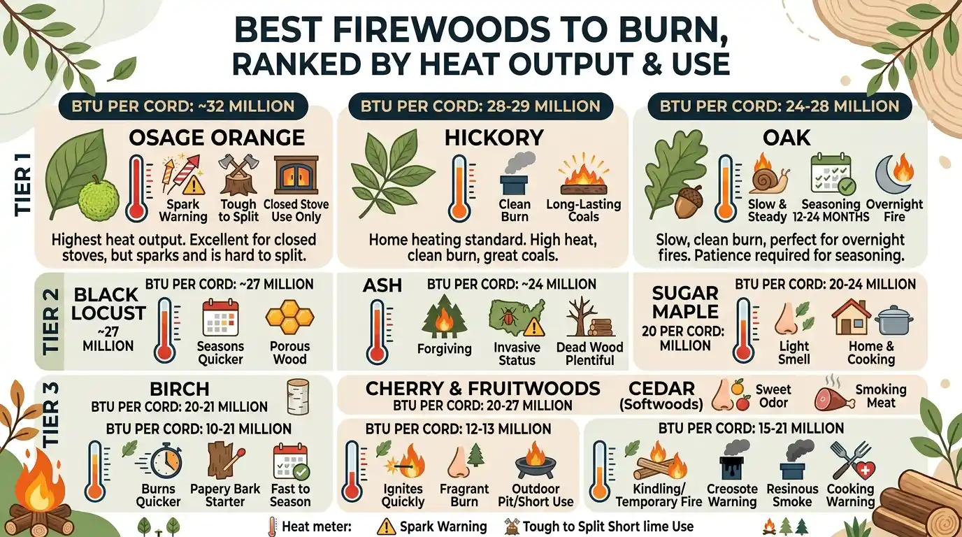 Best Firewood to Burn: Top Choices for Heat & Long Fires 3 The Best Firewood to Burn, Ranked