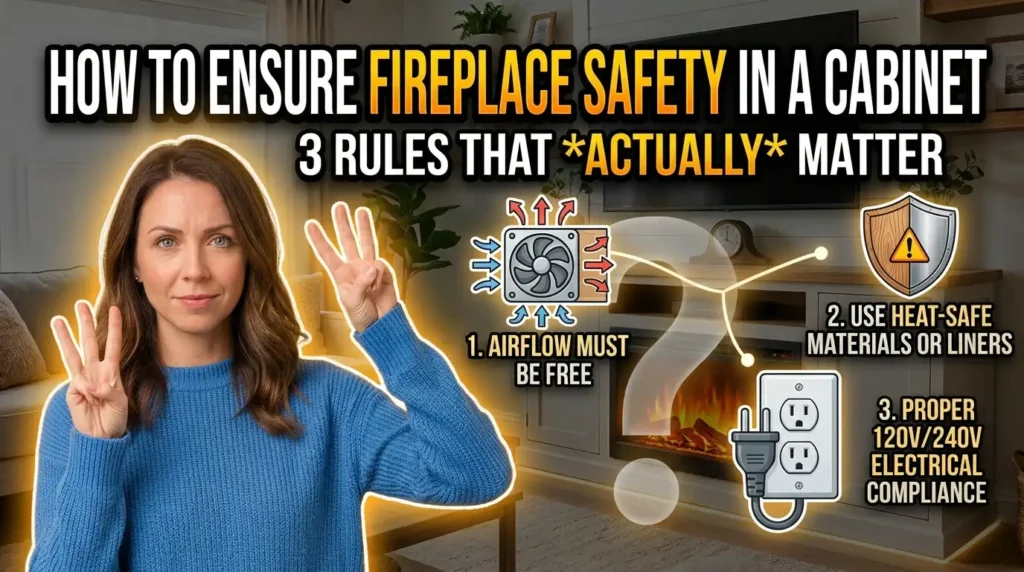 Can You Put an Electric Fireplace in a Cabinet? Cautions 4 The Real Answer: What Determines Safety
