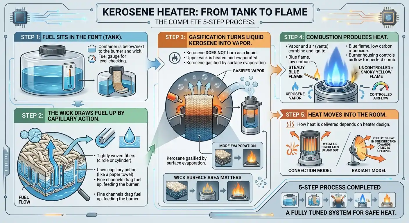 The Step-by-Step Process, From Tank to Flame