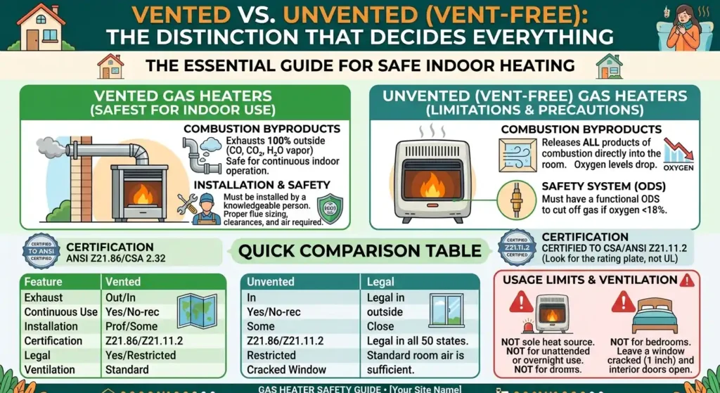 Vented vs. Unvented (Vent-Free) The Distinction That Decides Everything