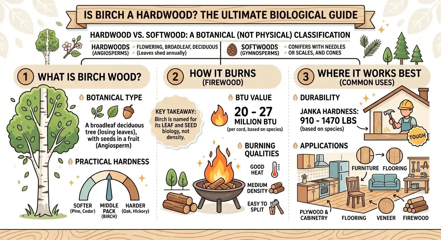 Is Birch a Hardwood? Benefits, BTU, Burning & More 2 What Actually Makes a Wood a Hardwood