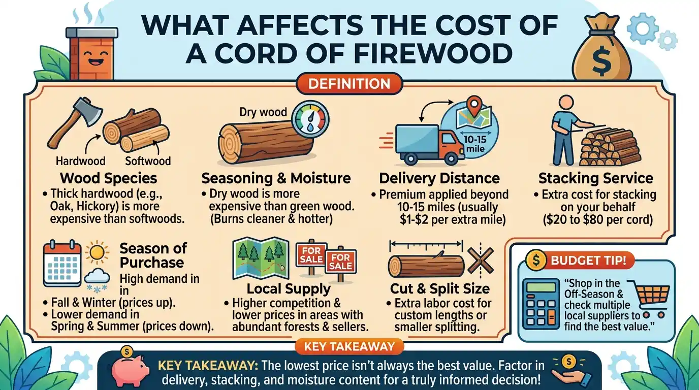 Cost of a Cord of Firewood: Prices & Buying Guide 3 What Affects the Cost of a Cord of Firewood