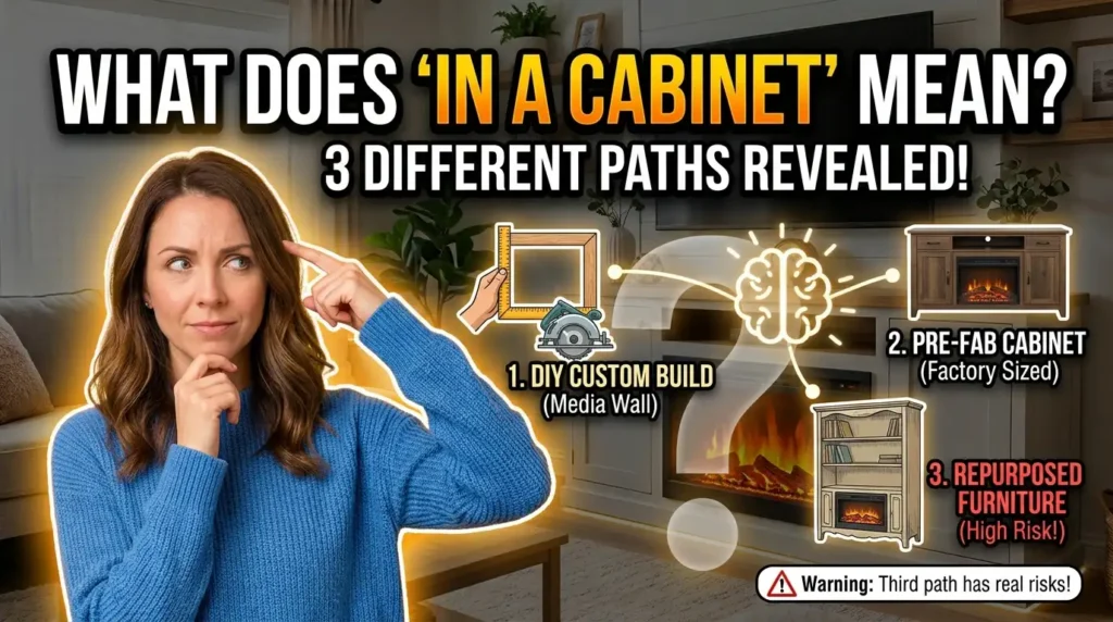 Can You Put an Electric Fireplace in a Cabinet? Cautions 3 What Does “Putting an Electric Fireplace in a Cabinet” Actually Mean?