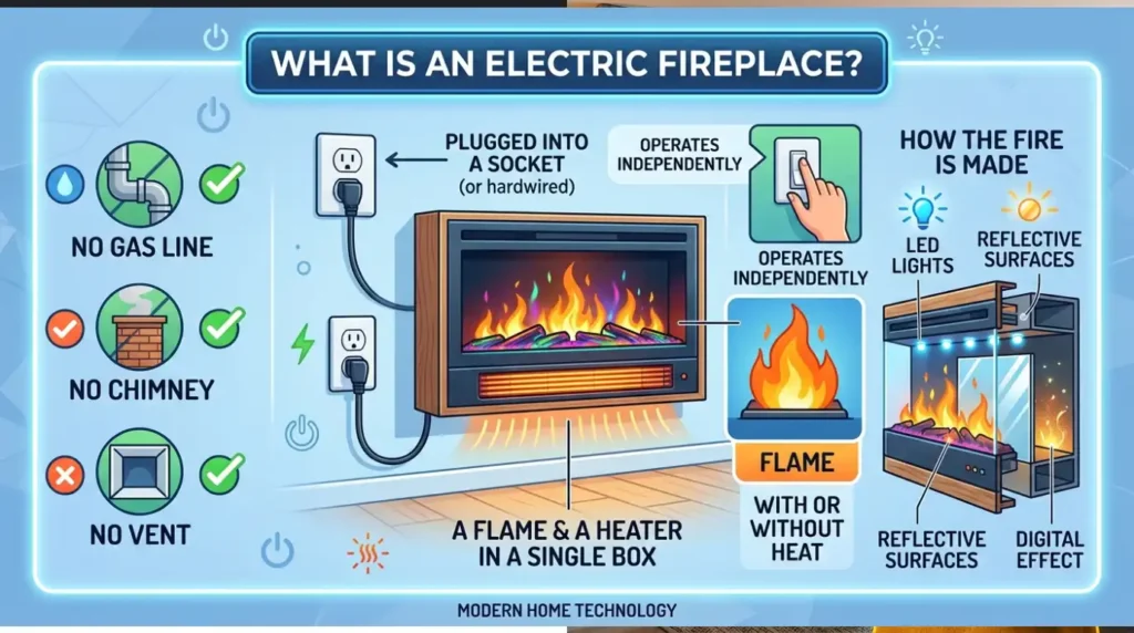My 5 Tips for Choosing the Perfect Electric Fireplace 2 What Is an Electric Fireplace?