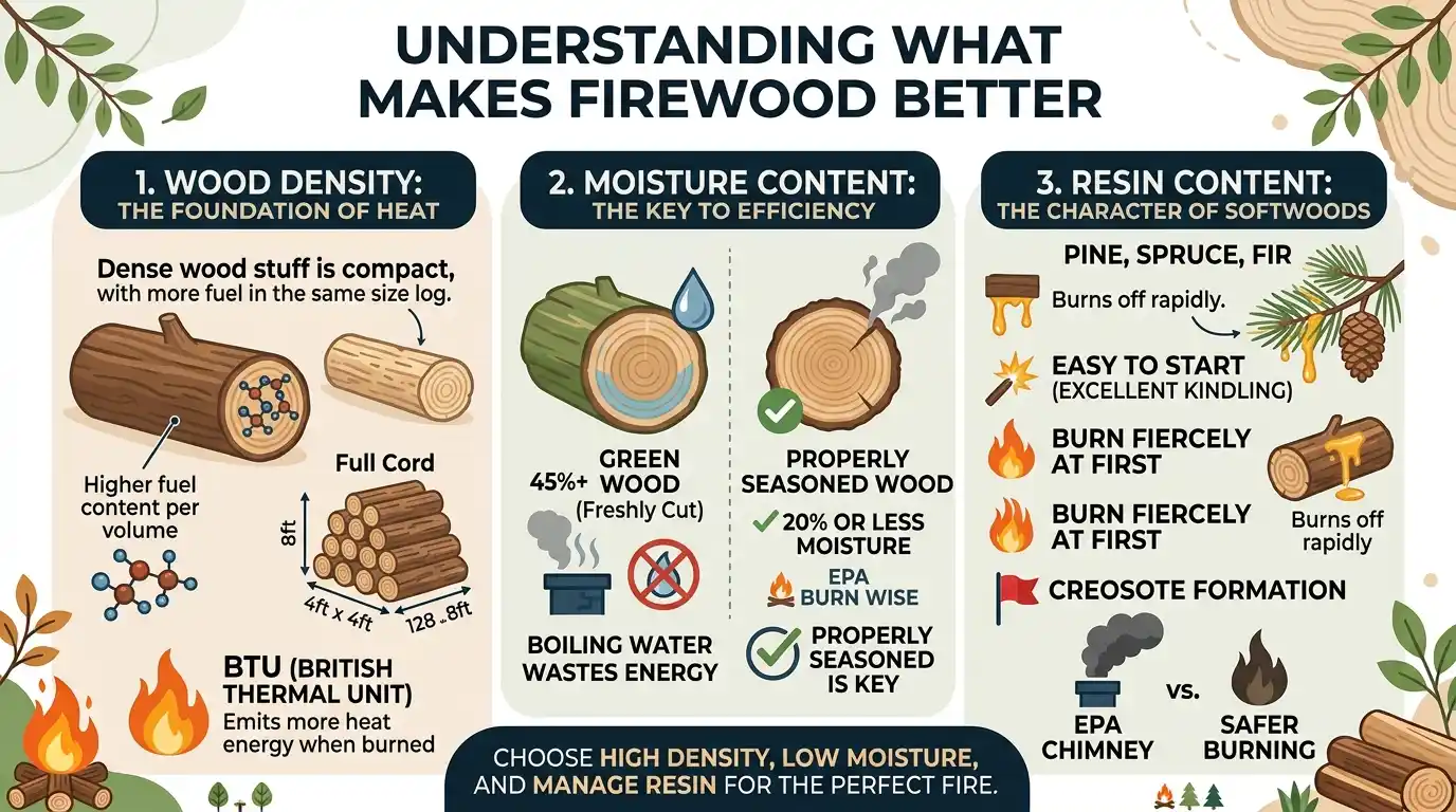Best Firewood to Burn: Top Choices for Heat & Long Fires 2 What Makes One Firewood Better Than Another