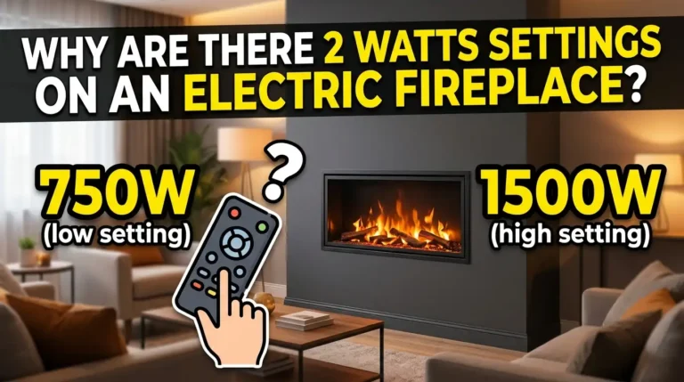 Why Are There 2 Watts Settings on an Electric Fireplace?