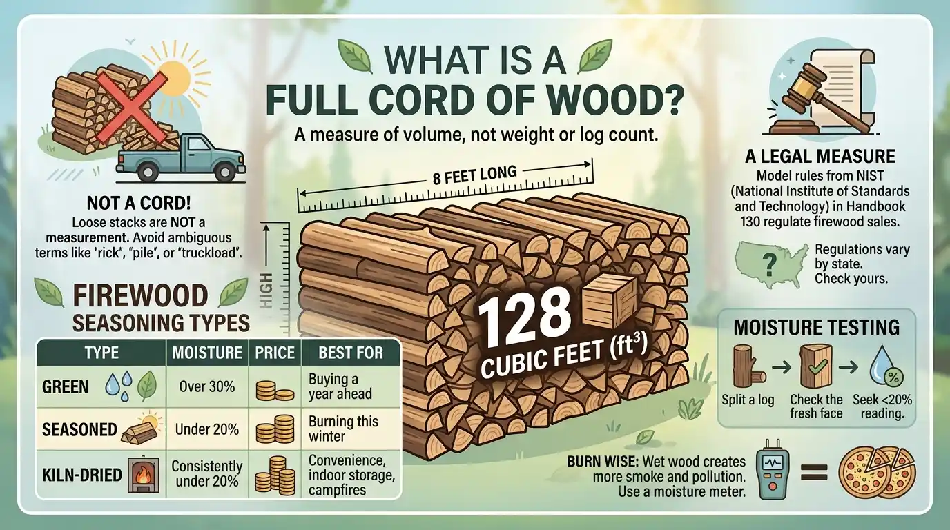 Seasoned vs Green vs Kiln-Dried Firewood