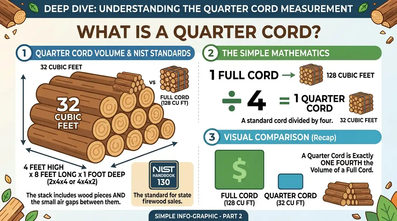 What Is a Quarter Cord of Wood?