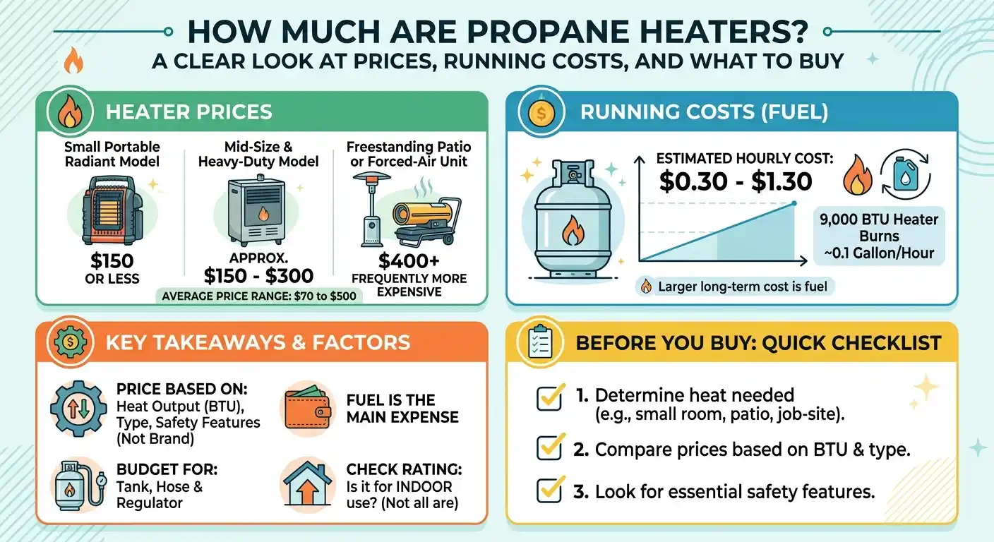 How Much Are Propane Heaters? A Clear Look at Prices, Running Costs, and What to Buy