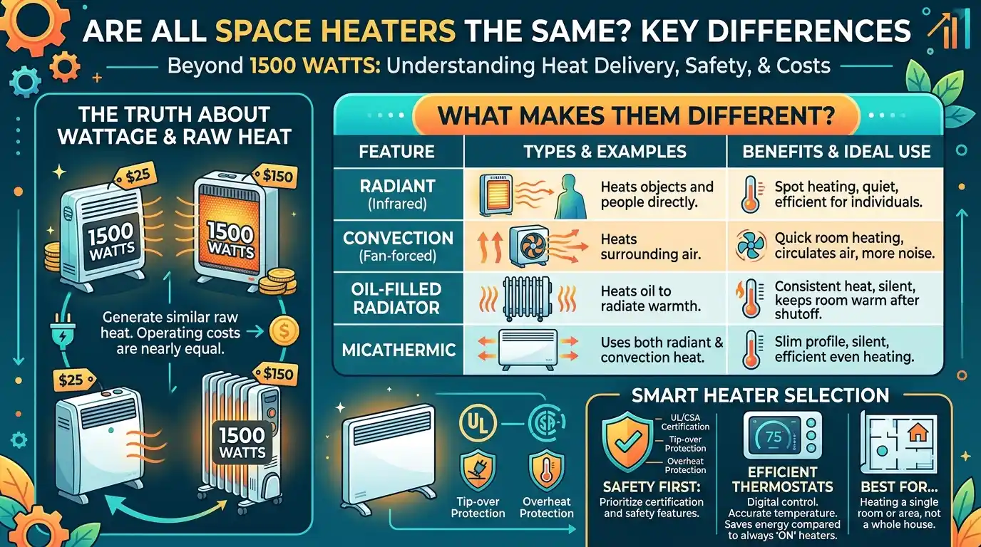 Are All Space Heaters the Same? Key Differences Explained