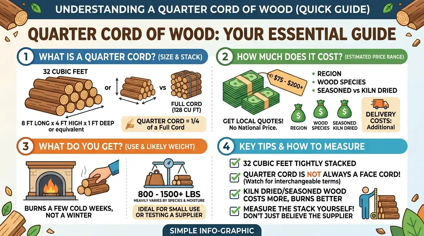How Much Is a Quarter Cord of Wood Complete Guide